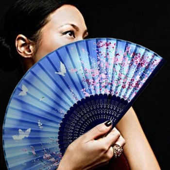 13 इंच कस्टम लोगो क्लैक फोल्डिंग हैंड फैन बड़ा फोल्डिंग बांस हैंड फैन ब्लैंक क्लैकिंग सब्लिमेशन फैन शादी और डांसिंग के लिए 10