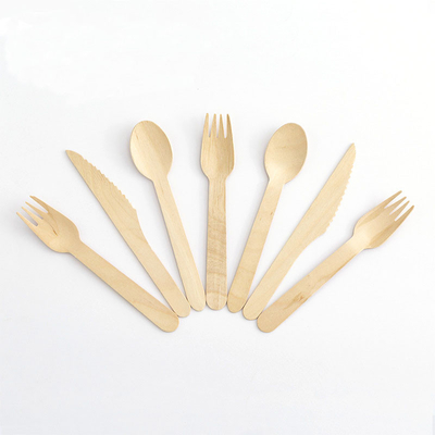 Wooden Silverware Natural Birchwood Biodegradable Cutlery Compostable