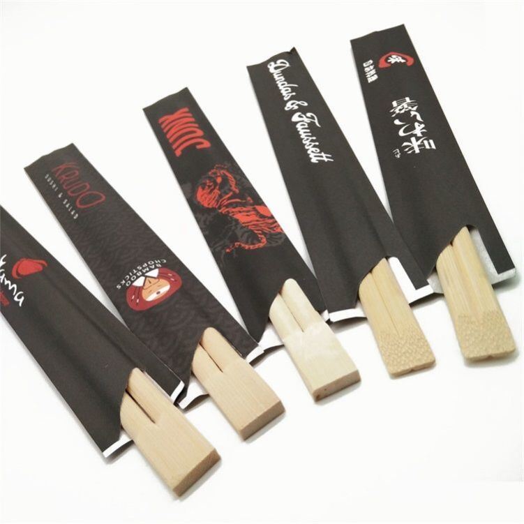 Eco-Friendly Disposable Bamboo Chopsticks 100prs/bag with 4.0-5.0mm Thickness for Sushi and Restaurants