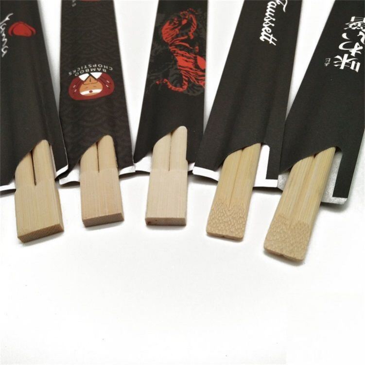 Eco-Friendly Disposable Bamboo Chopsticks 100prs/bag with 4.0-5.0mm Thickness for Sushi and Restaurants