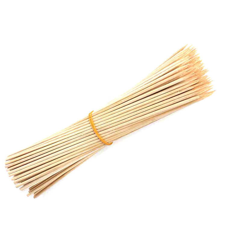 Odorless BBQ Bamboo Skewer Sticks Eco Friendly For Grill