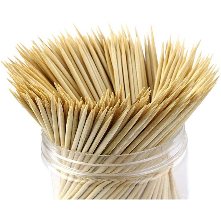 Odorless BBQ Bamboo Skewer Sticks Eco Friendly For Grill